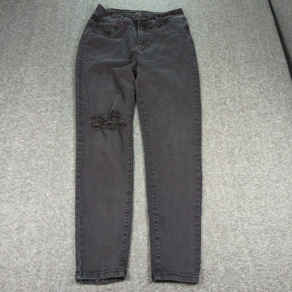 Curve Appeal Jeans Womens 31 Black Curve Creator High Rise Skinny Stretch